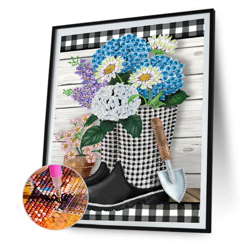 Bouquet - Special Shaped Drill Diamond Paiting 30*40CM