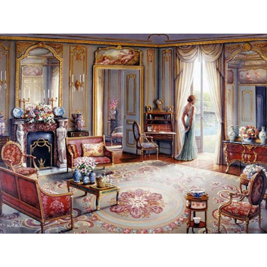Hostess' Room - Full Round Drill Diamond Painting 50*40CM