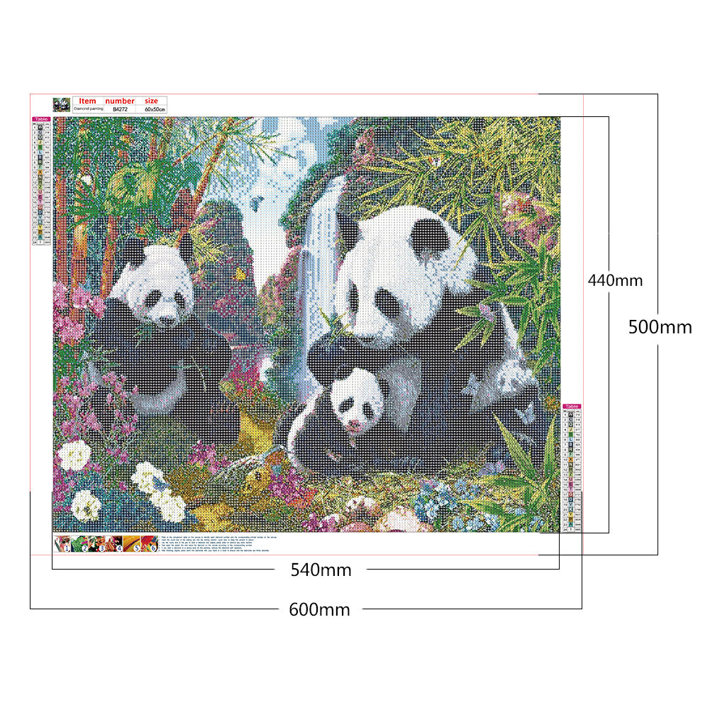 Giant Panda - Full Round Drill Diamond Painting 60*50CM