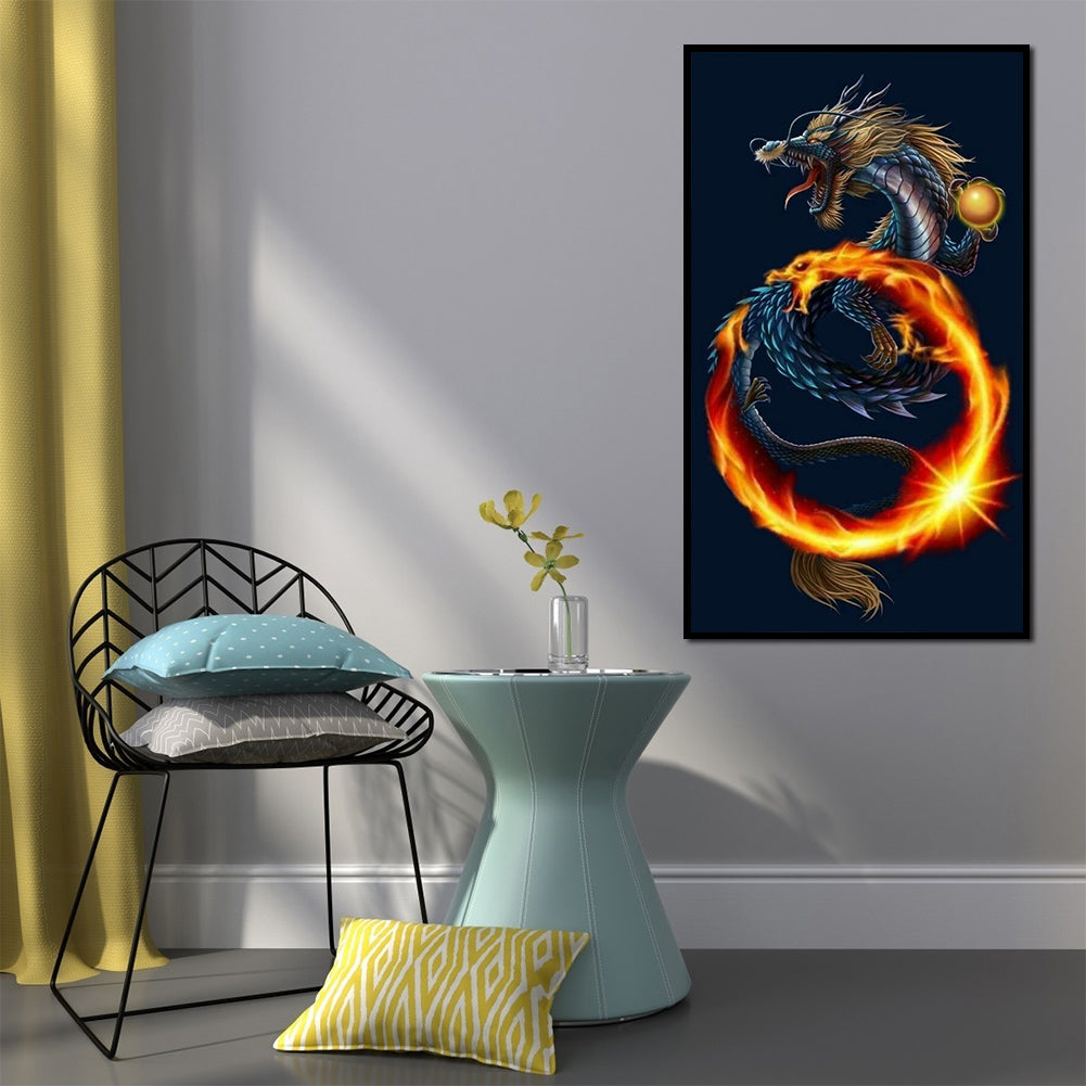Dragon - Full Round Drill Diamond Painting 40*70CM