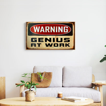 Warning Sign - Full Round Drill Diamond Painting 50*30cm