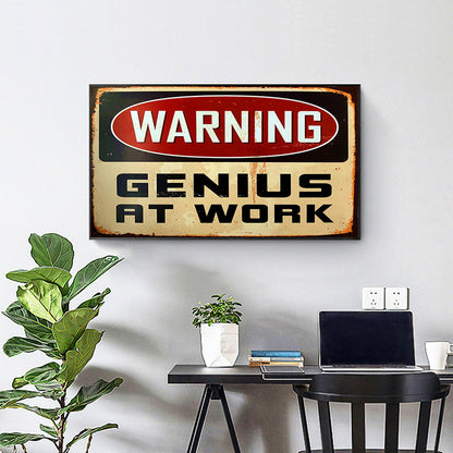Warning Sign - Full Round Drill Diamond Painting 50*30cm