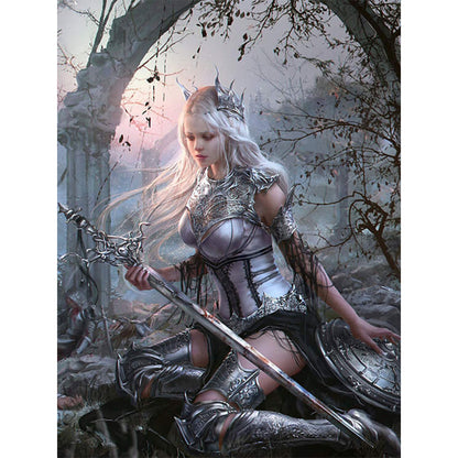 Beauty Elf - Full Round Drill Diamond Painting 30*40CM