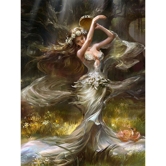 Beauty Elf - Full Round Drill Diamond Painting 30*40CM