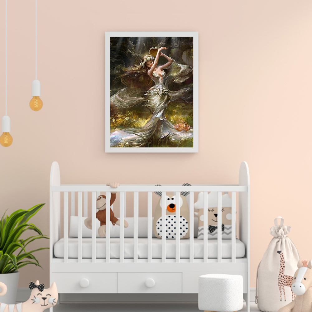 Beauty Elf - Full Round Drill Diamond Painting 30*40CM