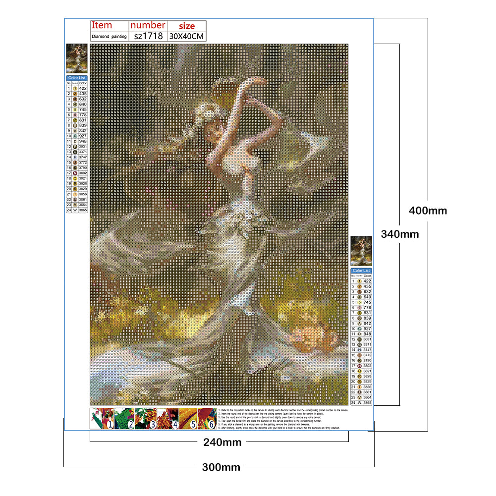 Beauty Elf - Full Round Drill Diamond Painting 30*40CM