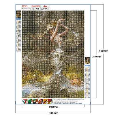 Beauty Elf - Full Round Drill Diamond Painting 30*40CM