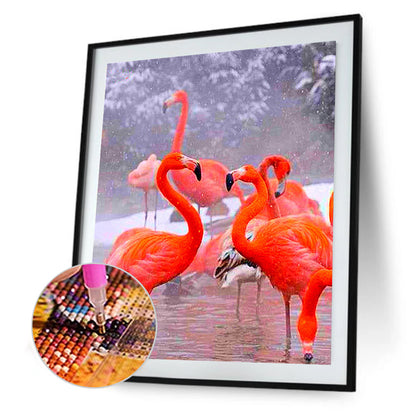 Flamingo - Full Round Drill Diamond Painting 30*40CM