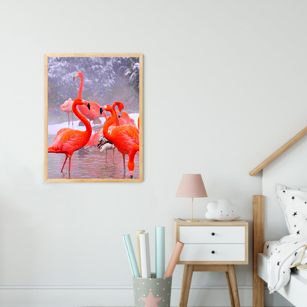 Flamingo - Full Round Drill Diamond Painting 30*40CM