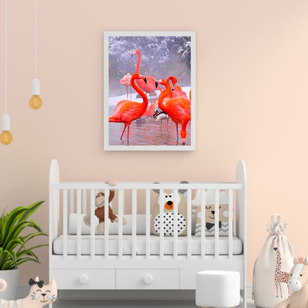 Flamingo - Full Round Drill Diamond Painting 30*40CM