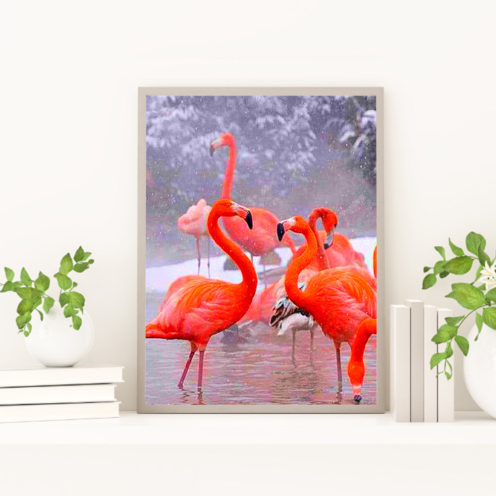 Flamingo - Full Round Drill Diamond Painting 30*40CM