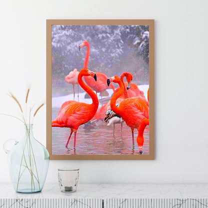 Flamingo - Full Round Drill Diamond Painting 30*40CM