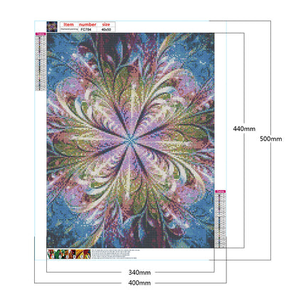 Symmetrical Pattern - Full Square Drill Diamond Painting 40*50CM