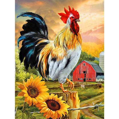 Chicken - Full Round Drill Diamond Painting 30*40CM