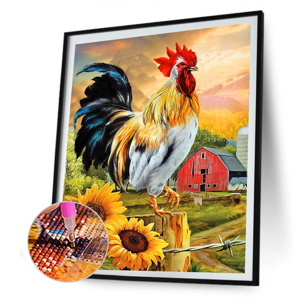 Chicken - Full Round Drill Diamond Painting 30*40CM