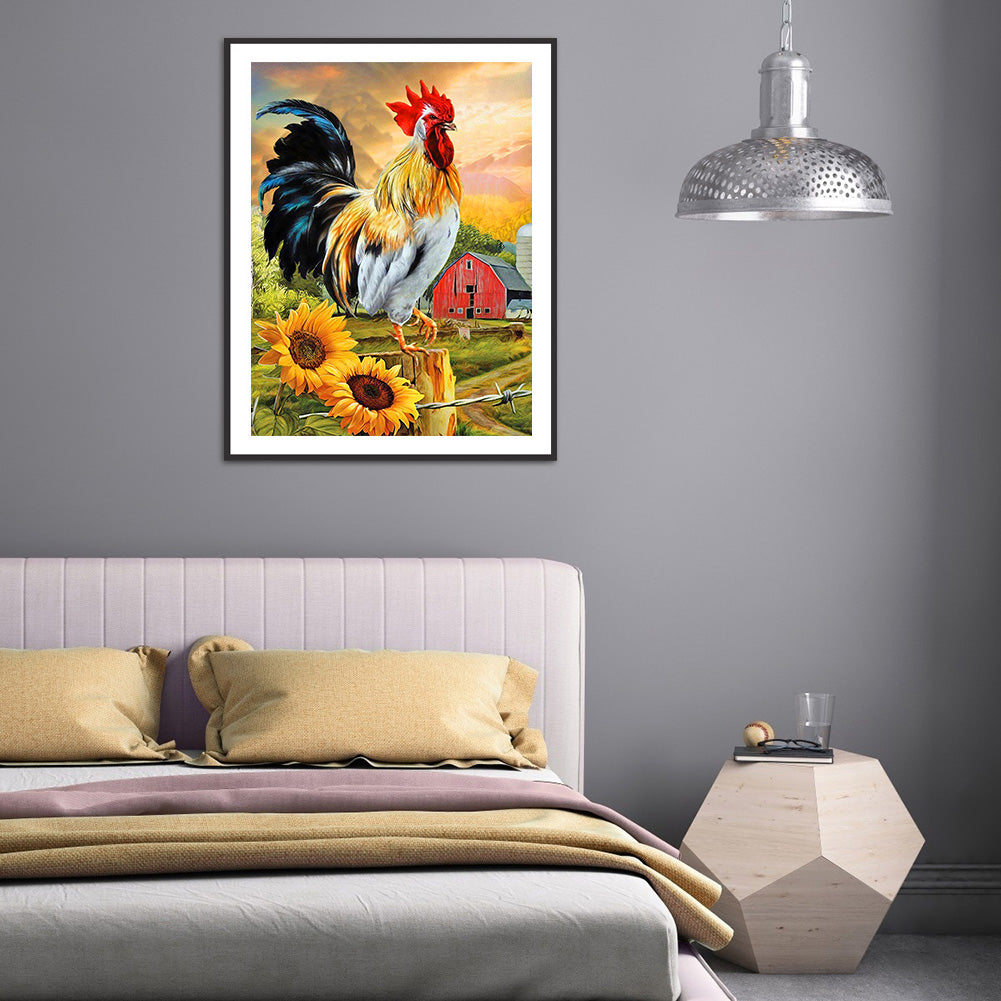 Chicken - Full Round Drill Diamond Painting 30*40CM