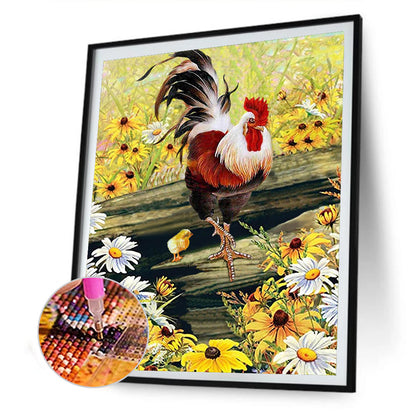 Chicken - Full Round Drill Diamond Painting 30*40CM