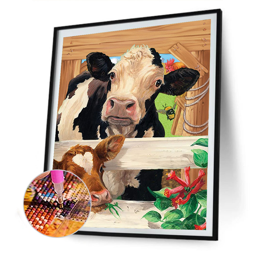 Cattle - Full Round Drill Diamond Painting 30*40CM