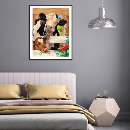 Cattle - Full Round Drill Diamond Painting 30*40CM