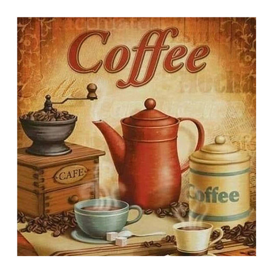 Coffee - Full Square Drill Diamond Painting 30*30CM