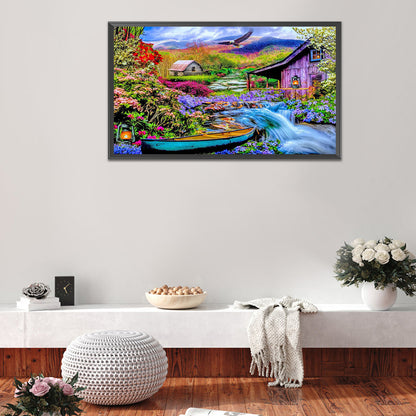 River Family - Full Round Drill Diamond Painting 70*50CM