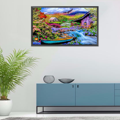 River Family - Full Round Drill Diamond Painting 70*50CM