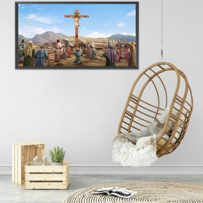 People And Jesus - Full Round Drill Diamond Painting 80*40CM