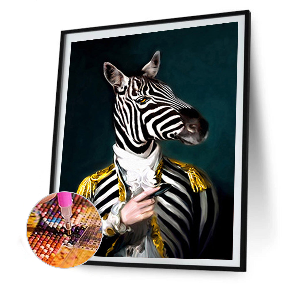 Mr Zebra - Full Round Drill Diamond Painting 30*40CM