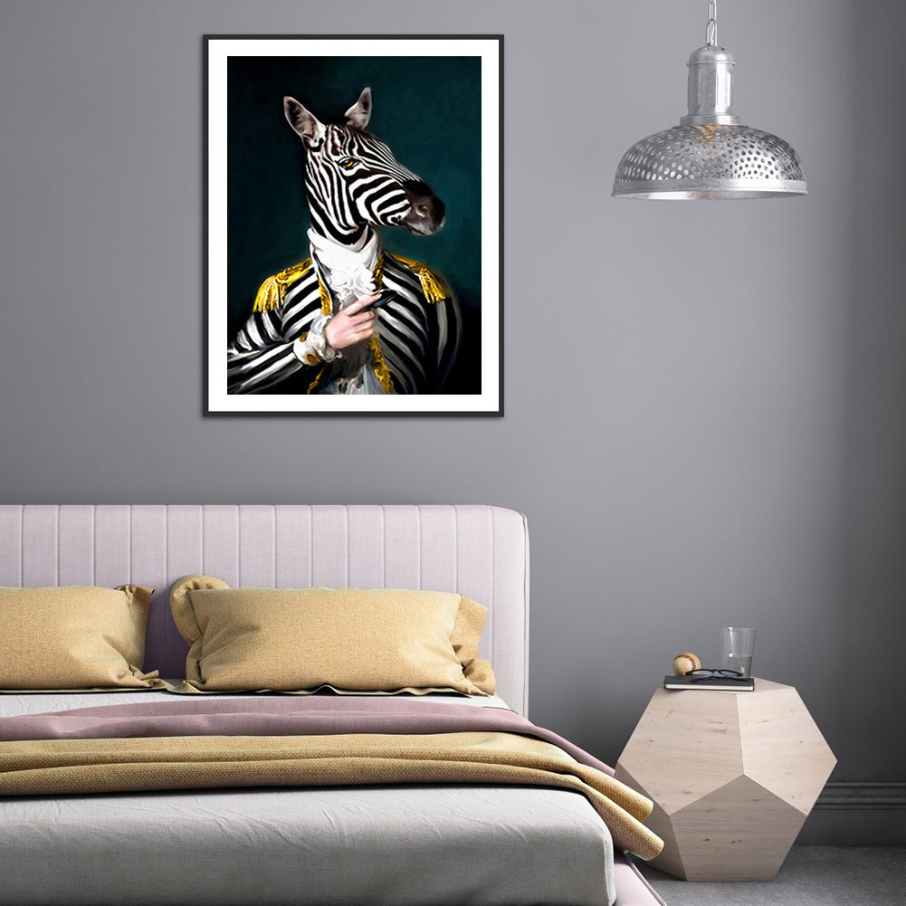 Mr Zebra - Full Round Drill Diamond Painting 30*40CM