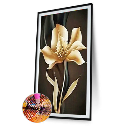 Golden Flowers - Full Round Drill Diamond Painting 40*80CM