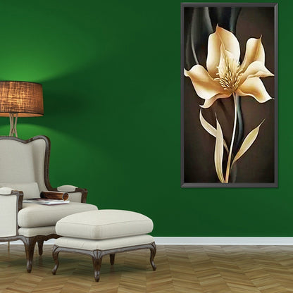 Golden Flowers - Full Round Drill Diamond Painting 40*80CM