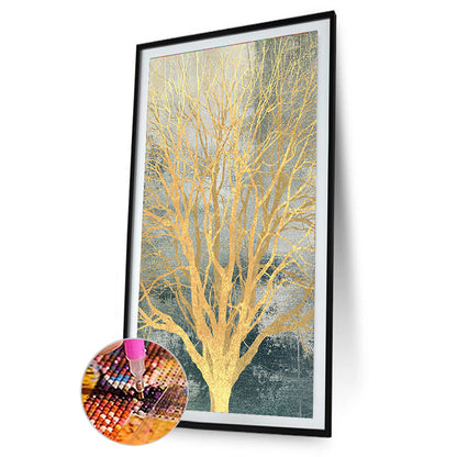 Golden Tree - Full Round Drill Diamond Painting 40*80CM