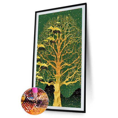 Golden Tree - Full Round Drill Diamond Painting 40*80CM