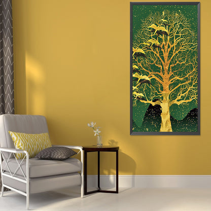 Golden Tree - Full Round Drill Diamond Painting 40*80CM