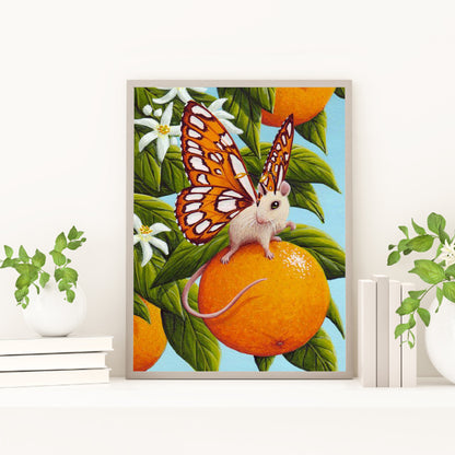 Butterfly Mouse - Full Round Drill Diamond Painting 30*40CM