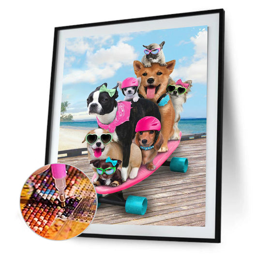 Dog - Full Round Drill Diamond Painting 30*40CM