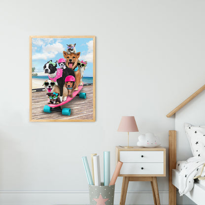 Dog - Full Round Drill Diamond Painting 30*40CM