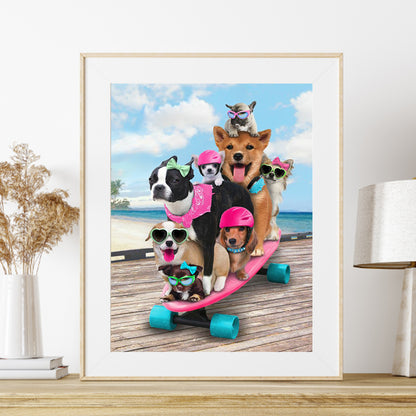 Dog - Full Round Drill Diamond Painting 30*40CM