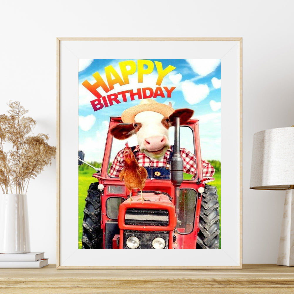 Cattle - Full Round Drill Diamond Painting 30*40CM