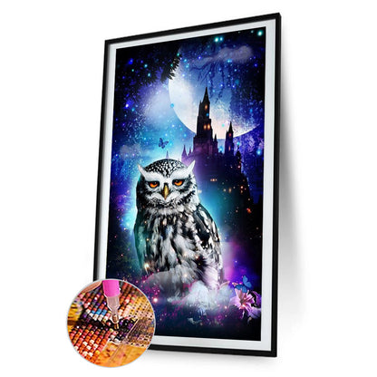 Owl - Full Round Drill Diamond Painting 40*70CM