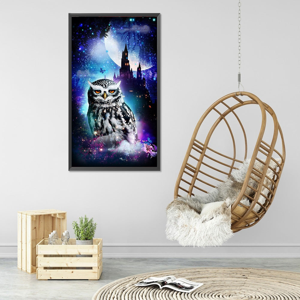 Owl - Full Round Drill Diamond Painting 40*70CM