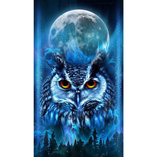 Owl - Full Round Drill Diamond Painting 40*70CM