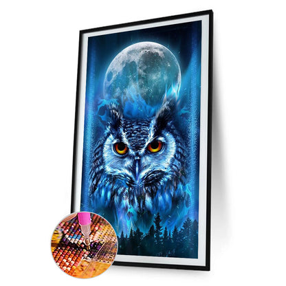 Owl - Full Round Drill Diamond Painting 40*70CM