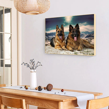 Wolf - Full Round Drill Diamond Painting 40*30CM