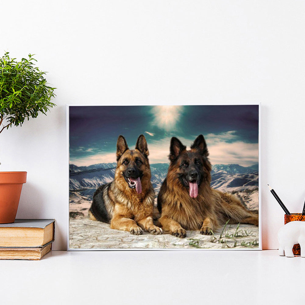 Wolf - Full Round Drill Diamond Painting 40*30CM