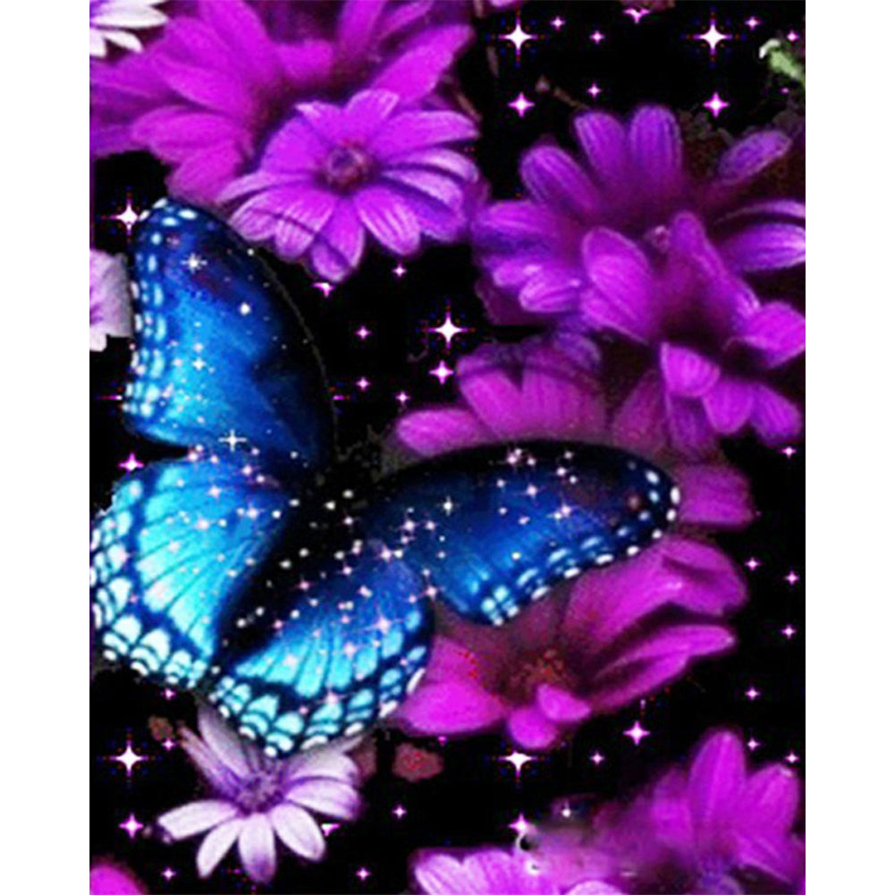 Butterfly - Full Round Drill Diamond Painting 50*60CM