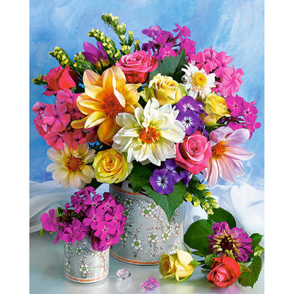 Bouquet - Full Round Drill Diamond Painting 50*60CM