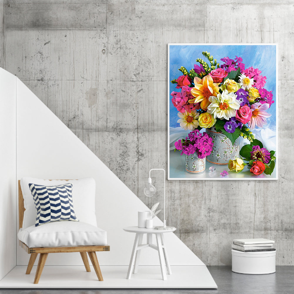 Bouquet - Full Round Drill Diamond Painting 50*60CM