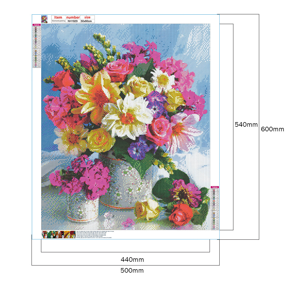 Bouquet - Full Round Drill Diamond Painting 50*60CM