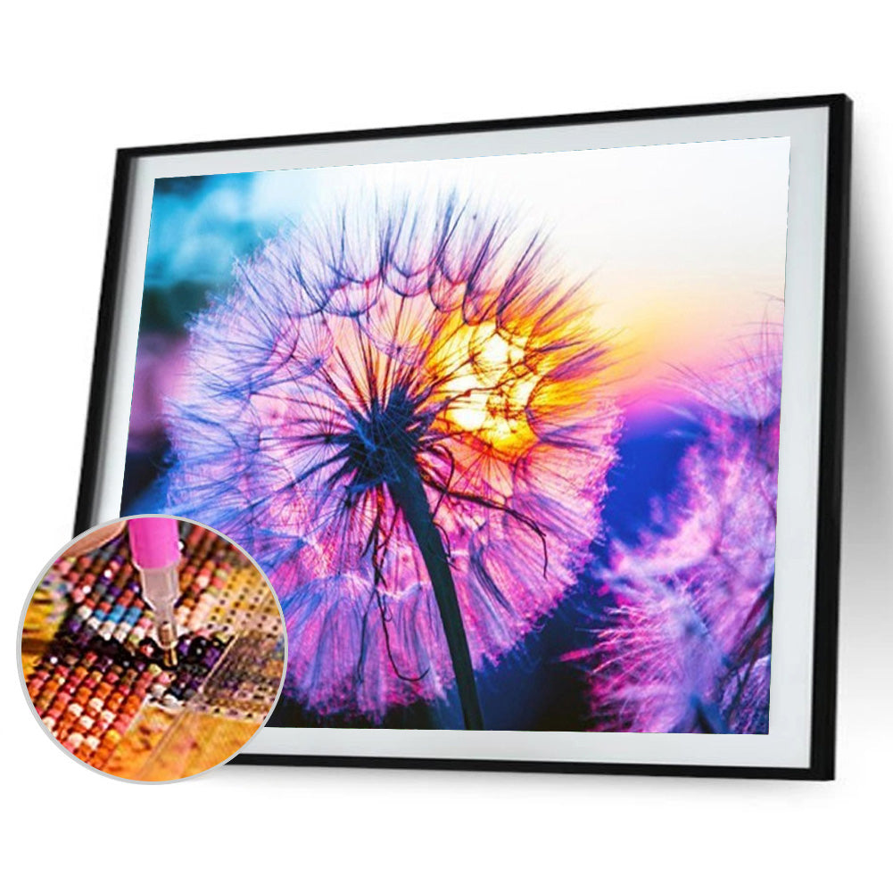 Sunset Dandelion - Full Round Drill Diamond Painting 40*30CM